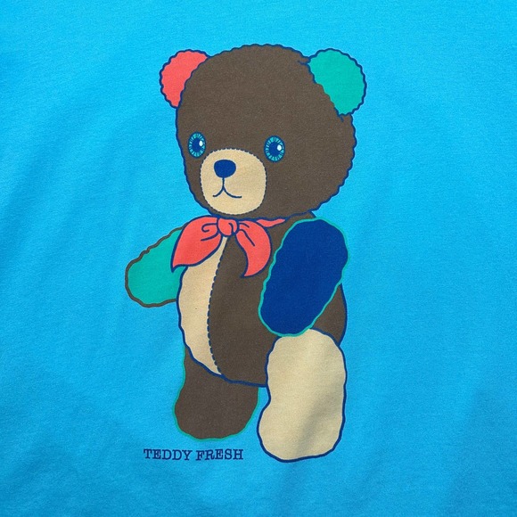 Teddy Fresh | Women | Pastel Long Sleeve Teddy Bear Graphic Tee | Size XL - Picture 9 of 12